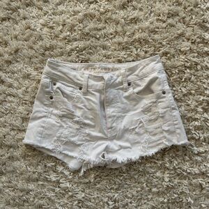 American Eagle Outfitters White Jean Shorts